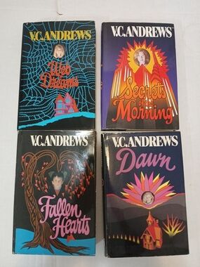 VTG V.C ANDREWS LOT OF 4 HARDBACK BOOKS WITH DUST COVERS